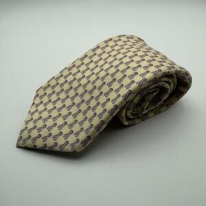 Vineyard Vines Tie Yellow Breast Cancer Awareness Pink Ribbon Handmade Silk